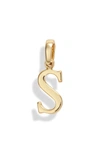 Melinda Maria Icons Alphabet Initial Charm In S- Gold