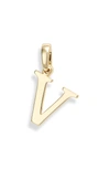 MELINDA MARIA ICONS ALPHABET INITIAL CHARM,CH7009GLD-W