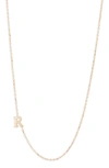 ANZIE DIAMOND INITIAL NECKLACE,4013RDX