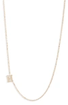 ANZIE DIAMOND INITIAL NECKLACE,4013HDX