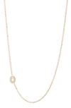 ANZIE DIAMOND INITIAL NECKLACE,4013ODX