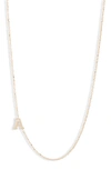 ANZIE DIAMOND INITIAL NECKLACE,4013ADX