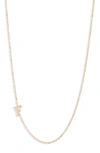 ANZIE DIAMOND INITIAL NECKLACE,4013FDX