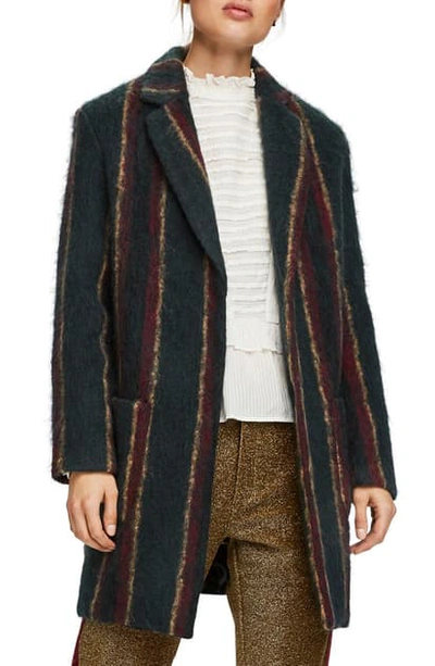 Scotch & Soda Brushed Cocoon Jacket In Combo S