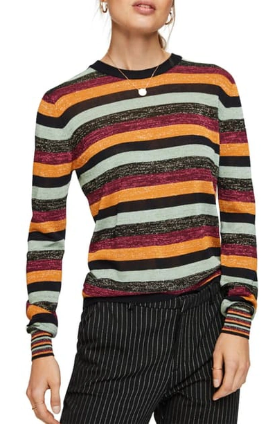 Scotch & Soda Stripe Sweater In Combo W