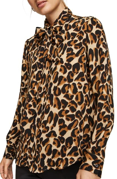Scotch & Soda Leopard Print Woven Shirt In Combo D
