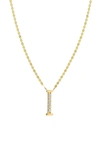 Lana Jewelry Initial Pendant Necklace In Yellow Gold- I