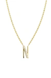 Lana Jewelry Initial Pendant Necklace In Yellow Gold- N