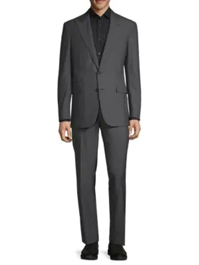 Ralph Lauren Standard-fit Wool-blend Suit In Dark Grey