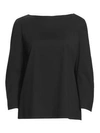 LAFAYETTE 148 JUNE RUCHED-SLEEVE BLOUSE,400011940770