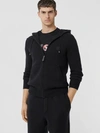 BURBERRY MONOGRAM MOTIF CASHMERE BLEND HOODED TOP,80233311