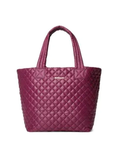 Mz Wallace Medium Metro Tote In Plum