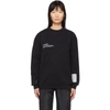 A-COLD-WALL* A-COLD-WALL* BLACK MISSION STATEMENT OVERLOCK SWEATSHIRT