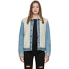 LEVI'S OFF-WHITE & BLUE SHERPA TRUCKER JACKET