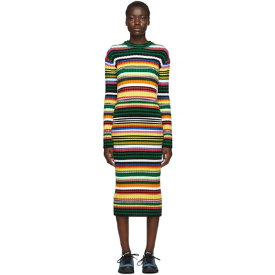 Agr Ssense Exclusive Multicolor Striped Maxi Dress