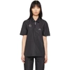 A-COLD-WALL* BLACK COMPASS SIDE SNAP POLO