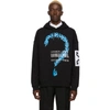 GIVENCHY GIVENCHY BLACK BURNING QUESTION HOODIE