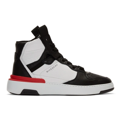 Givenchy Panelled Wings High Top Sneakers In White