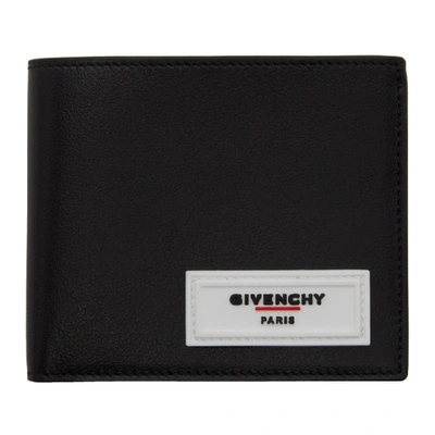 Givenchy Logo Appliqué Bi-fold Wallet In Black/white