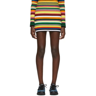 Agr Ssense Exclusive Multicolor Striped Miniskirt