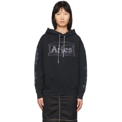 Aries Black 2 Chains Hoodie