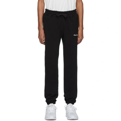 Aimé Leon Dore Black Terry Logo Lounge Trousers