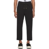 SASQUATCHFABRIX SASQUATCHFABRIX. BLACK WOOL TAPERED TROUSERS