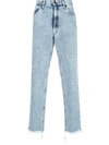 DUO Pale blue straight leg jeans,FW19DUO306-87