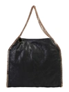 STELLA MCCARTNEY BLACK FALABELLA DOUBLE CHAIN BAG,11149681