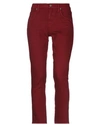 CITIZENS OF HUMANITY CITIZENS OF HUMANITY WOMAN JEANS BURGUNDY SIZE 27 COTTON, POLYURETHANE,42761566TB 3