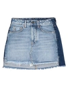 Marcelo Burlon County Of Milan Denim Skirts In Blue