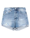 Haikure Nevada Shorts In Cyan Denim In Blue
