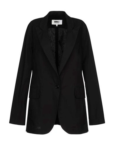 Mm6 Maison Margiela Blazer In Black