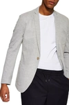 TOPMAN CLASSIC FIT JERSEY BLAZER,88A07TBLK