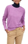 Jcrew Vintage Terry Cotton Crewneck Pullover In Summer Hyacinth
