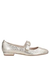 Twinset Ballet Flats In Grey