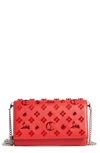 Christian Louboutin Paloma Empire Calfskin Clutch In Loubi