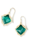 Kendra Scott Kyrie Drop Earrings In Gold/green