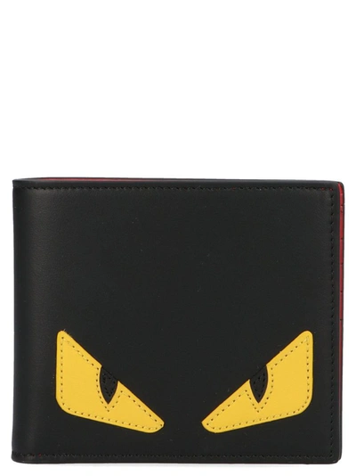Fendi Leather Wallet In Black