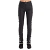 AMIRI AMIRI WOMEN'S BLACK LEATHER JEANS,W9W09355PLBLACK 25