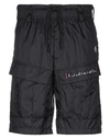 MARCELO BURLON COUNTY OF MILAN MARCELO BURLON MAN SHORTS & BERMUDA SHORTS BLACK SIZE 34 POLYAMIDE, POLYESTER,13409803WD 3