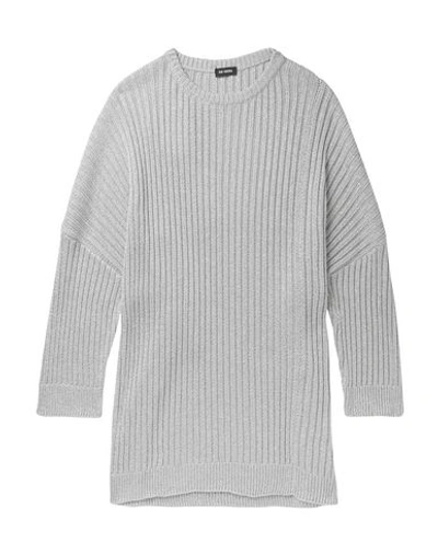Raf Simons Oversized Sweater W/ Lurex Details In Light Grey
