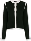 ESCADA LONG SLEEVED CONTRAST-EDGE CARDIGAN