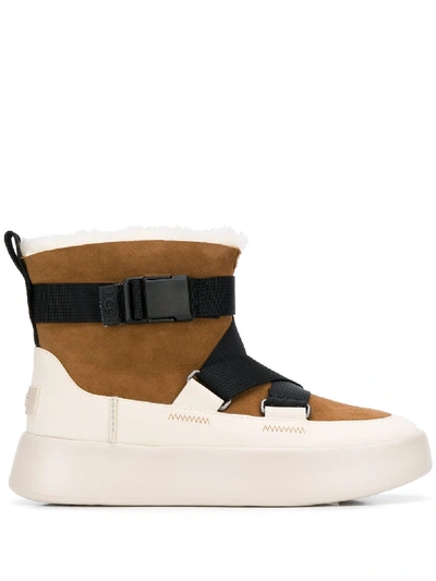 Ugg Platform Ankle Boots In Brown