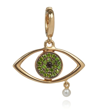 Annoushka X The Vampire's Wife 18ct Gold 'the Weeping Song' Diamond And Pearl Charm