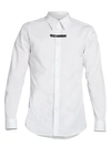 Givenchy Logo Tape Dress Shirt In White