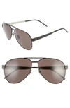 SAINT LAURENT 60MM AVIATOR SUNGLASSES,SL M53001M