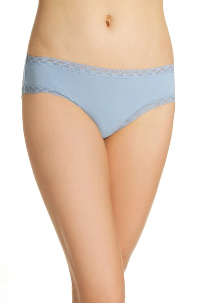 Natori Bliss Cotton Girl Briefs In Denim