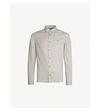 Allsaints Redondo Slim-fit Cotton Shirt In Flint Grey