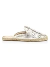 SOLUDOS WOMEN'S AMI PERFORATED LEATHER ESPADRILLE MULES,0400011785979